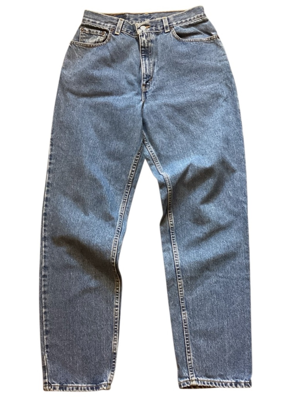 Vintage Levi’s 550 Jeans 27‎ Waist High Rise Relaxed Tapered Mom Medium Wash
